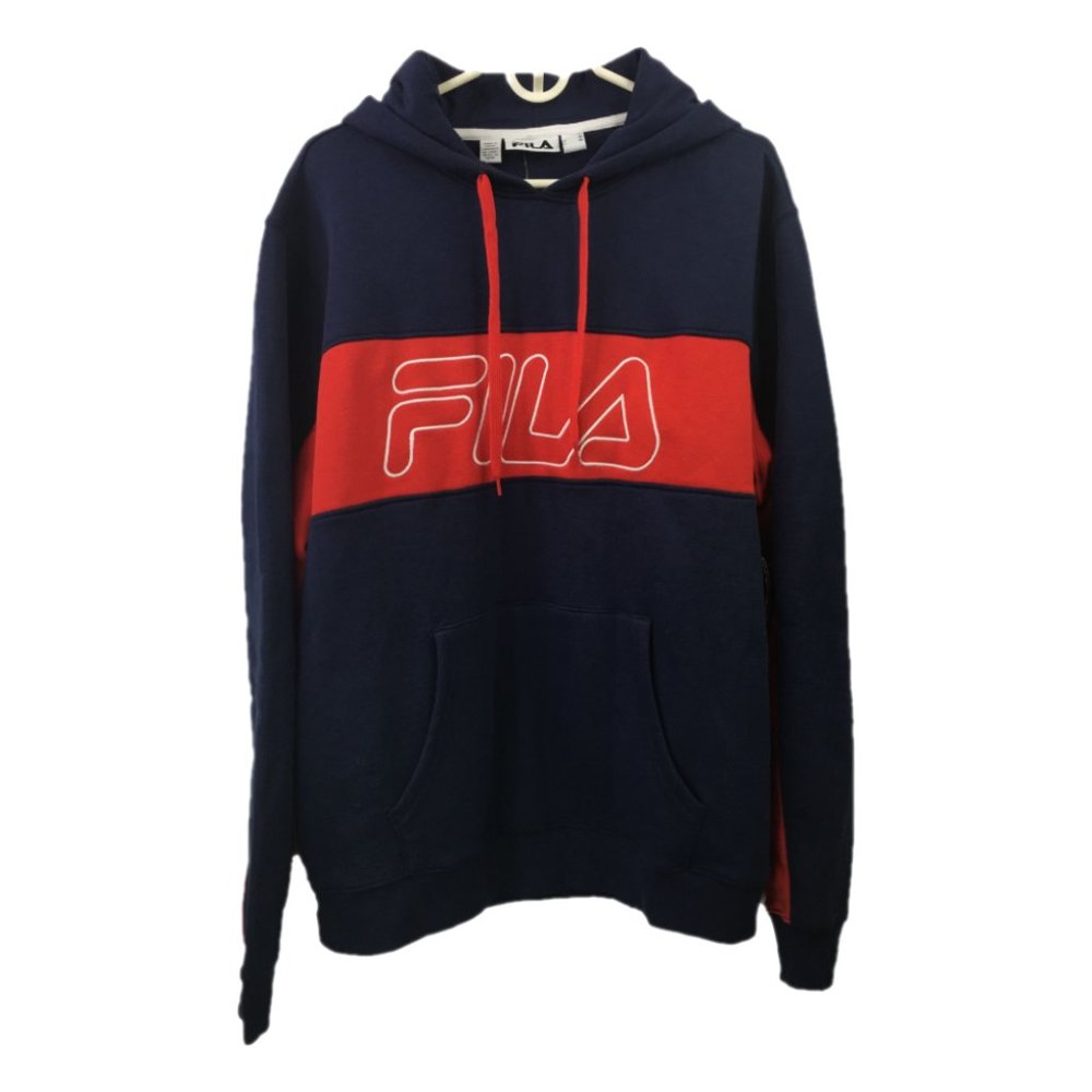Fila Training Mens XL Blue Red Color Block Logo